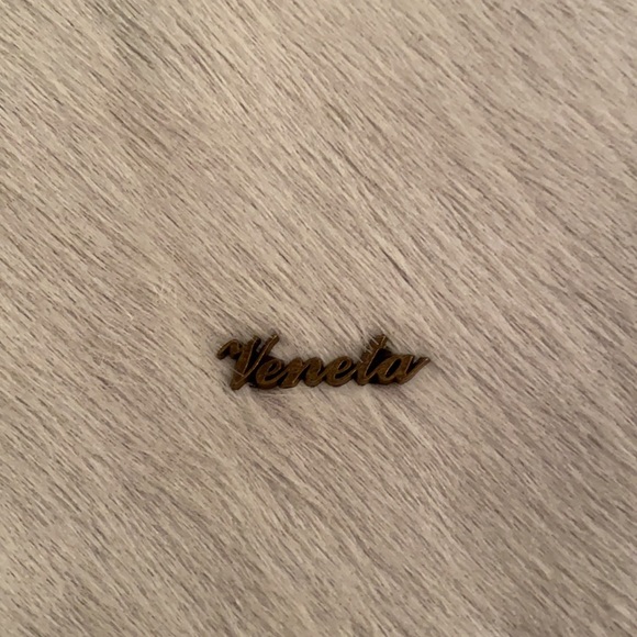 Genuine leather and horsehair clutch with strap - Picture 3 of 7